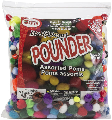 Poms Half Pounder Assorted 750/Pkg