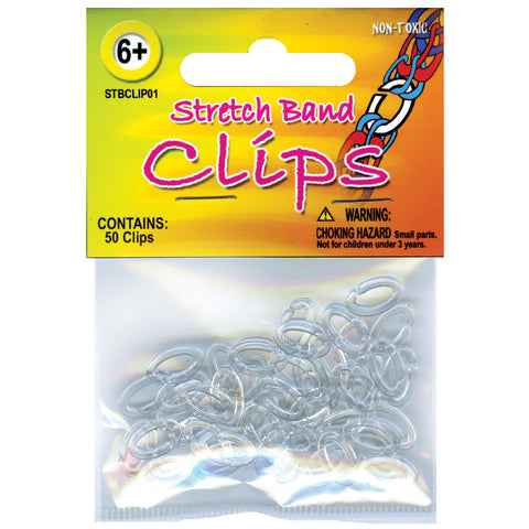 Stretch Band Bracelet Clips 50/Pkg