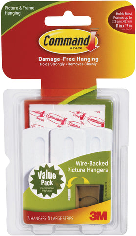 Command Large Wire-Backed Picture Hangers