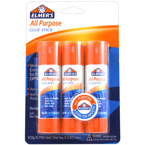 Elmer's All-Purpose Glue Sticks 3/Pkg