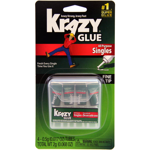 Krazy Glue(R) All-Purpose Singles 4/Pkg