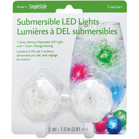 Submersible LED Lights 1.5" 2/Pkg