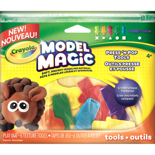 Crayola Model Magic Press 'N Pop Tools 6/Pkg