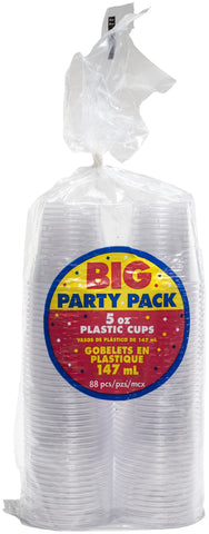 Big Party Pack Plastic Tumblers 5oz 88/Pkg