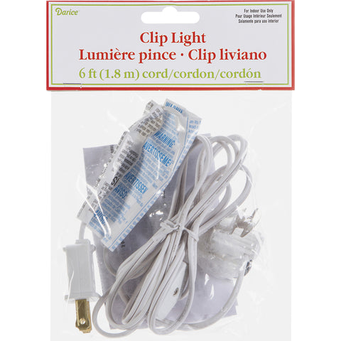 Designer Single Clip Light 6'