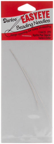 Darice Easy Eye Beading Needles 2/Pkg