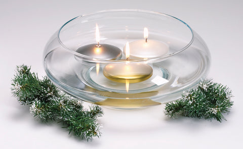 Unscented Wax Floating Candle Disk 3"