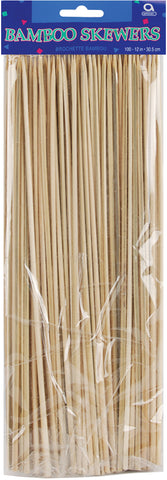 Bamboo Skewers 12&quot; 100/Pkg
