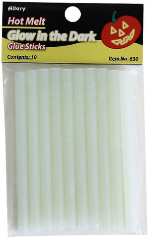 Hot Melt Glow-In-The-Dark Mini Glue Sticks 10/Pkg