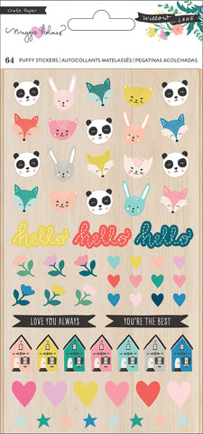 Maggie Holmes Willow Lane Puffy Stickers 64/Pkg