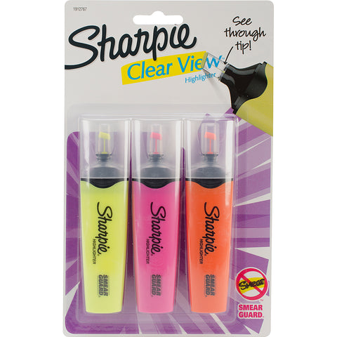 Sharpie Clear View Highlighters 3/Pkg