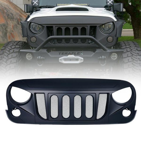 Xprite Transformer Grille with Built-In Mesh for Jeep Wrangler 2007-2018