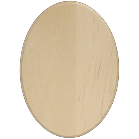 Basswood Oval Thin Plaque