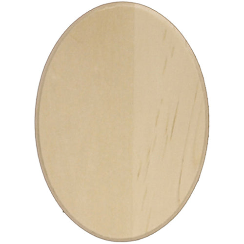 Basswood Oval Thin Plaque
