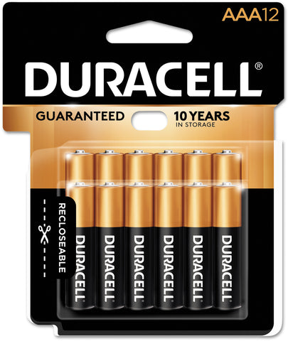 Duracell CopperTop Alkaline Batteries AAA 12/Pkg