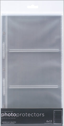 American Crafts Page Protectors Side-Loading 6&quot;X12&quot; 10/Pkg
