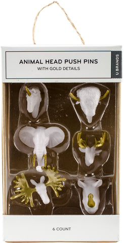 Animal Head Push Pins