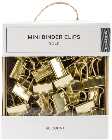 Mini Gold Binder Clips