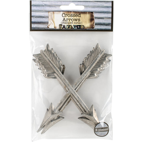 Metal Crossed Arrows 4/Pkg