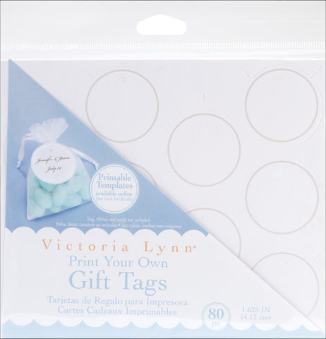 Victoria Lynn Print Your Own Gift Tags 1.625" 80/Pkg