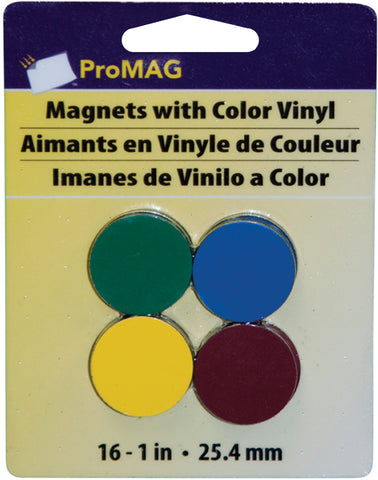 ProMag Round Magnets W/Colored Vinyl