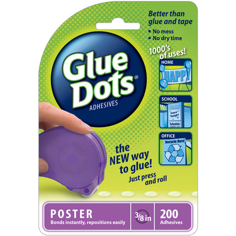Glue Dots .375" Poster Dot Disposable Dispenser
