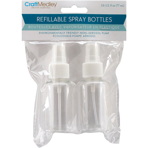 Refillable Spray Bottles 2/Pkg
