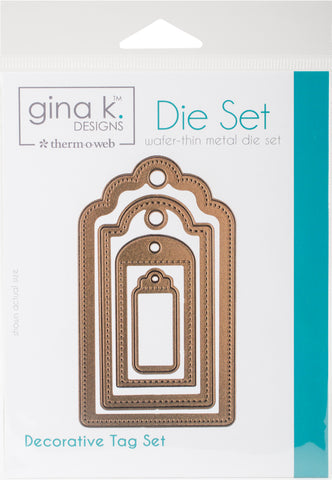Gina K Designs 4 Nested Decorative Tags Dies