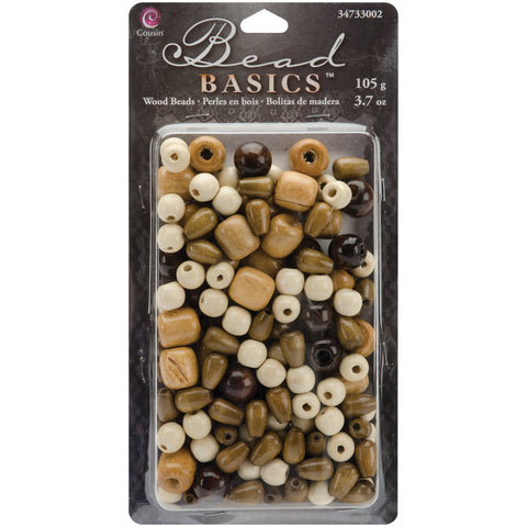 Jewelry Basics Wood Beads 3.7oz