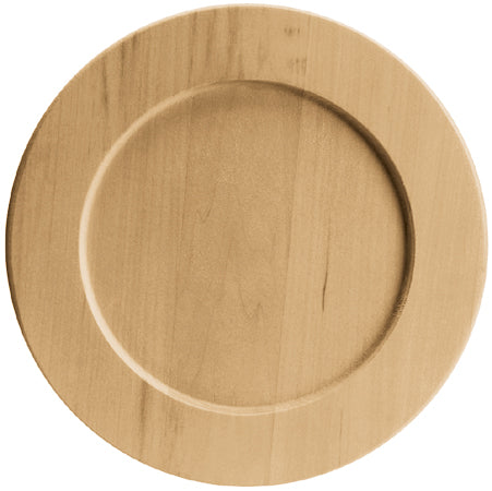 Basswood Round Plate