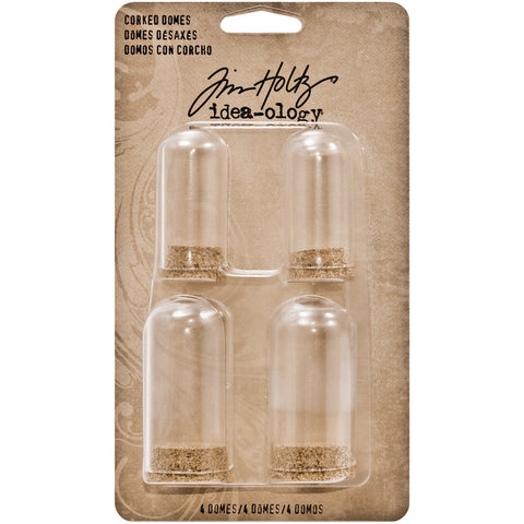 Idea-Ology Corked Glass Domes 4/Pkg