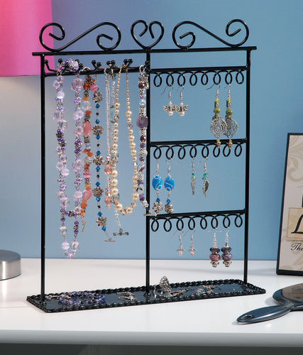 Metal Jewelry Display Stand 12"X3.5"X14"