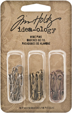 Idea-Ology Metal Wire Pins .25"X1" 18/Pkg