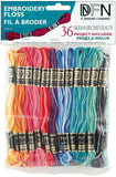 Janlynn Cotton Embroidery Floss Pack 8.7yd 36/Pkg