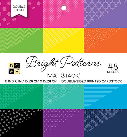 DCWV Double-Sided Cardstock Stack 6"X6" 48/Pkg