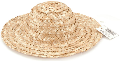 Round Top Straw Hat 18"