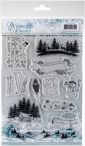 Find It Trading Jeanine's Art Clear Stamps 6"X8.25"