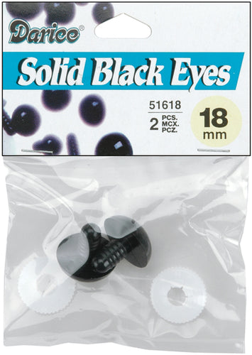 Shank Back Solid Eyes 18mm 2/Pkg