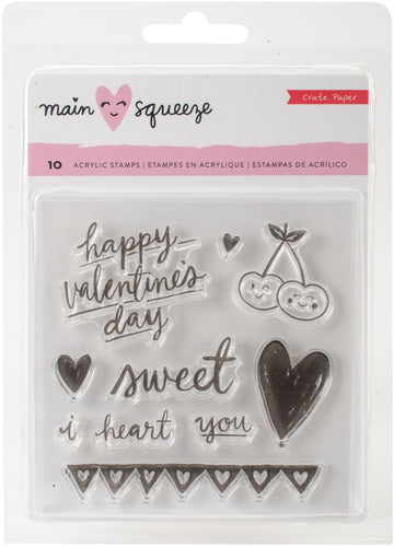 Main Squeeze Small Clear Stamps 4.8"X6.7" 8/Pkg