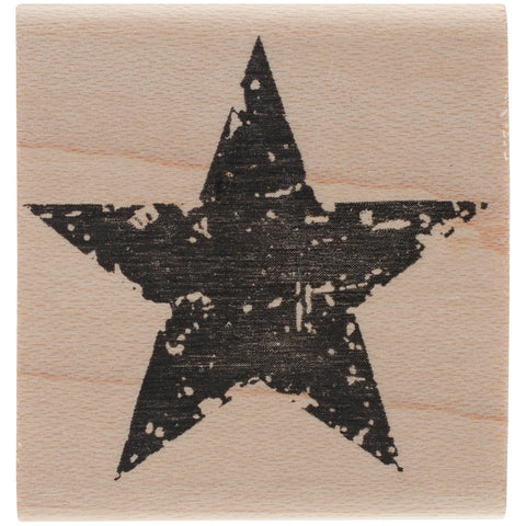 Tim Holtz Mounted Red Rubber Stamp 1.5"X1.5"