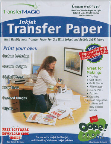 Transfer Magic Ink Jet Transfer Paper 8.5"X11" 6/Pkg
