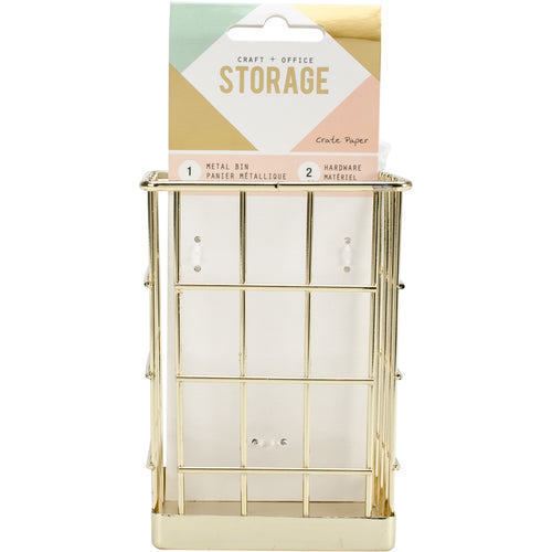 Crate Paper Wire System Metal Storage Bin