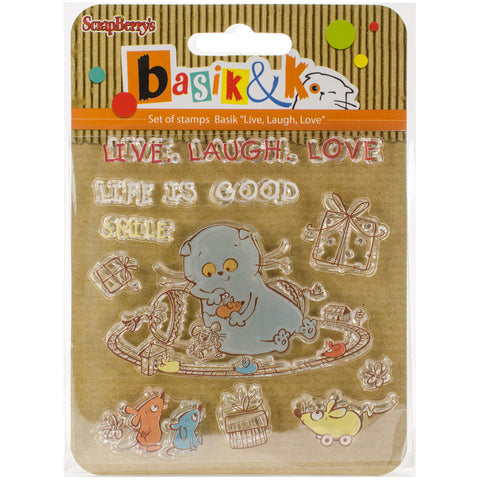 ScrapBerry's Basik & Ko Clear Stamps 4"X4"