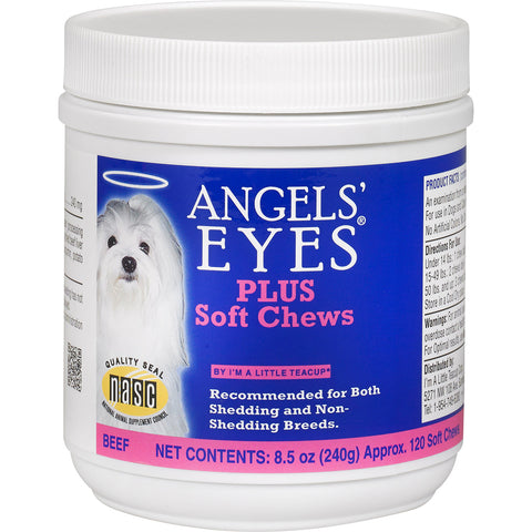Angels' Eyes Plus Soft Chew Beef Flavor For Dogs 120 Count