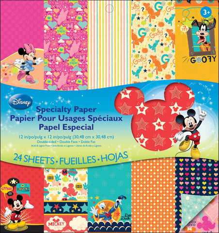 EK Disney Specialty Paper Pad 12"X12" 24/Pkg