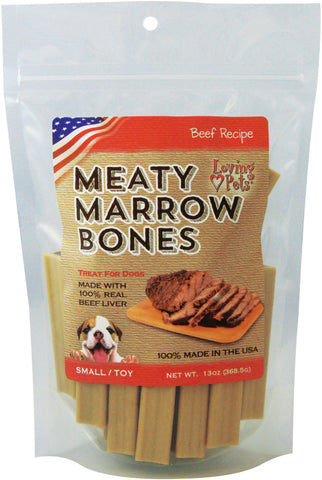 Loving Pets Small Meaty Marrow Bones 13oz