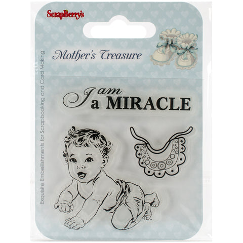 ScrapBerry's Mother's Treasure Clear Stamps 2.7"X2.7"