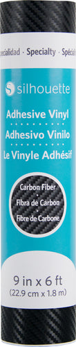 Silhouette Permanent Carbon Fiber Vinyl 9"X6'