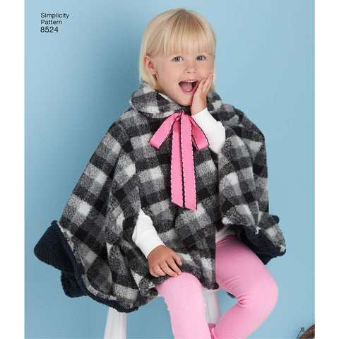 Simplicity Girls Ponchos