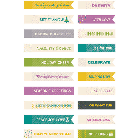 Be Merry And Bright Mini Tags 20/Pkg